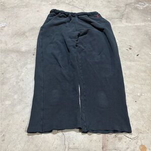 ralph lauren black wide leg sweats